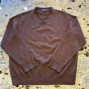 Hickey Freeman Cashmere V Neck Sweater